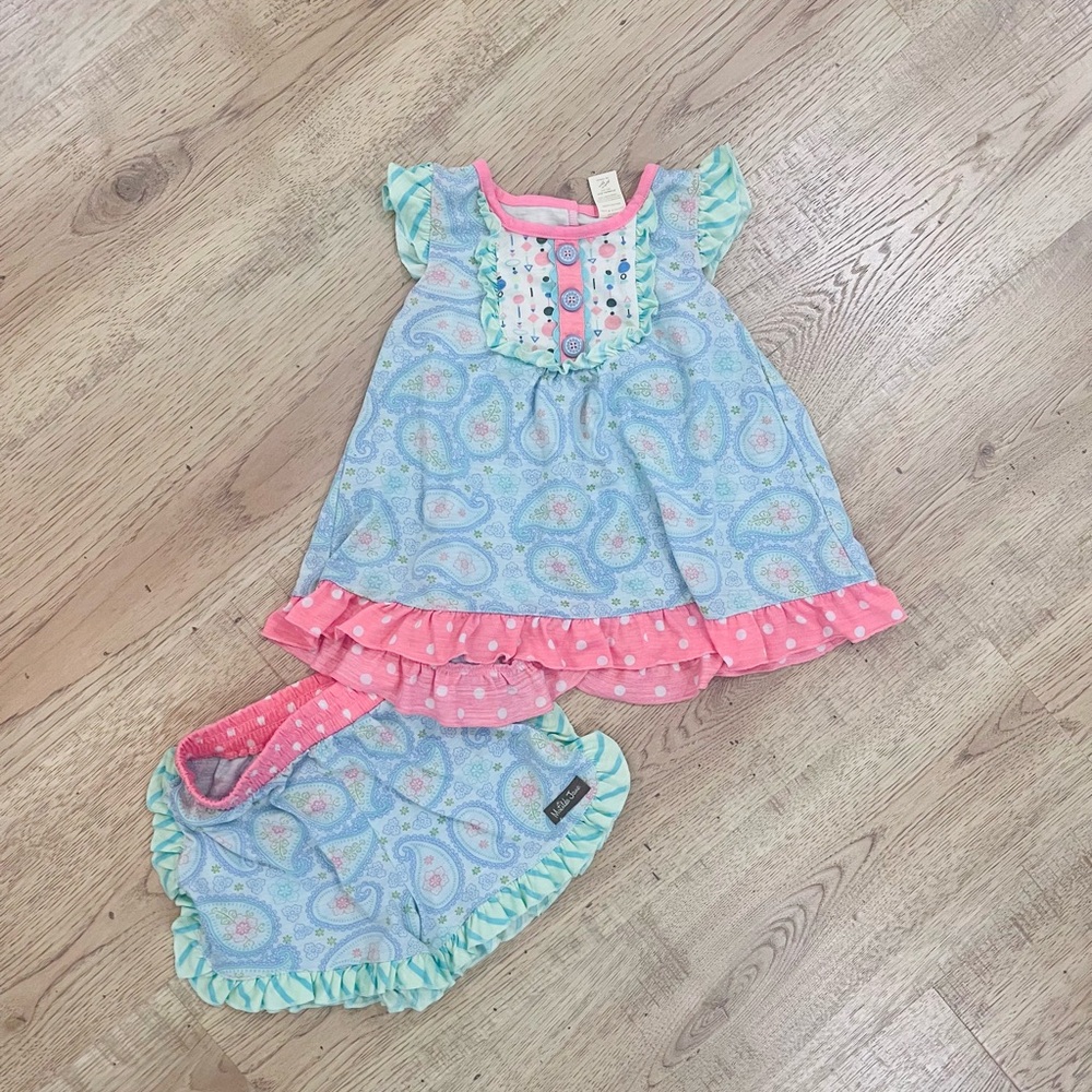 Matilda Jane Blue and Pink Kids Pajama Set